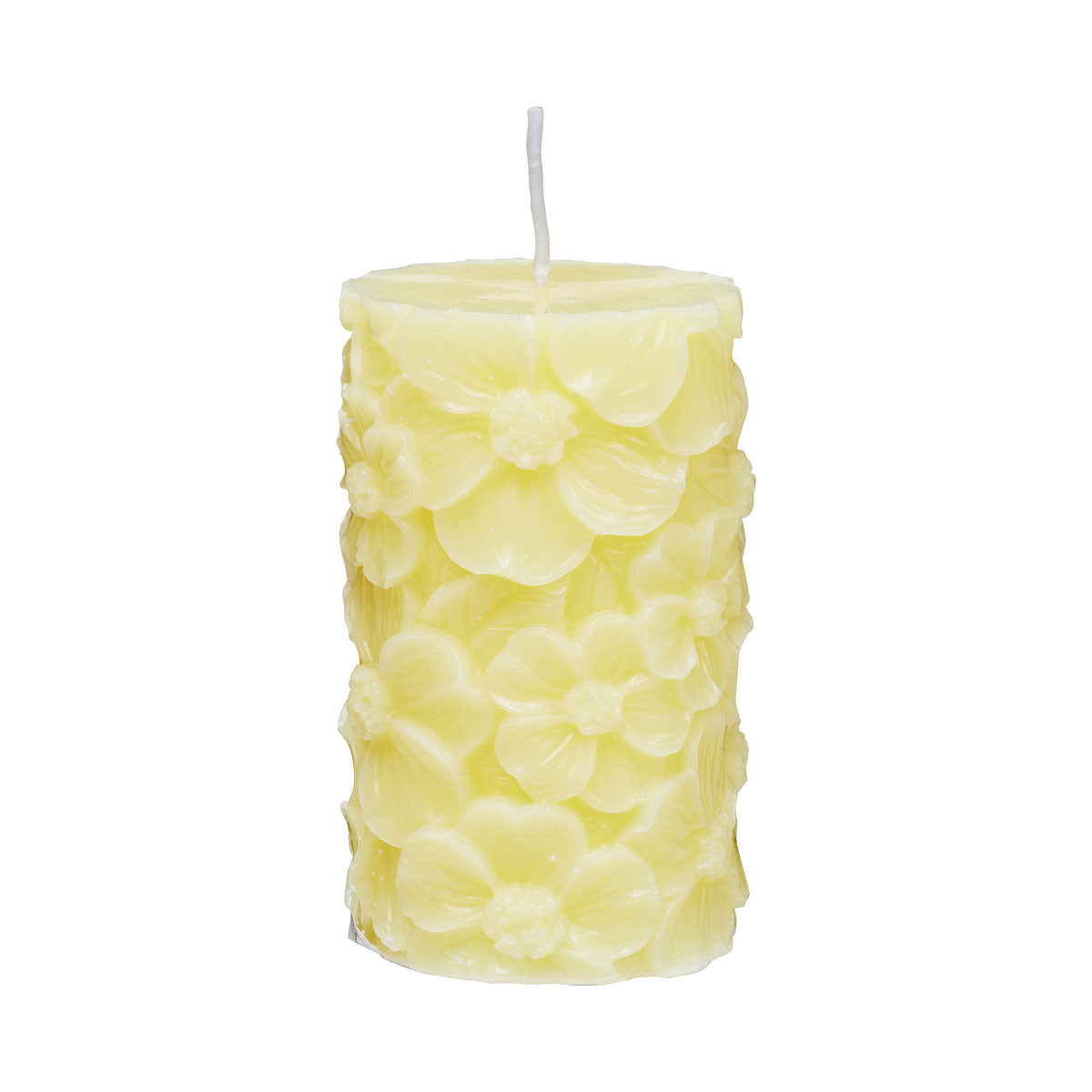 Moulded Pillar Candle 10cm Assorted