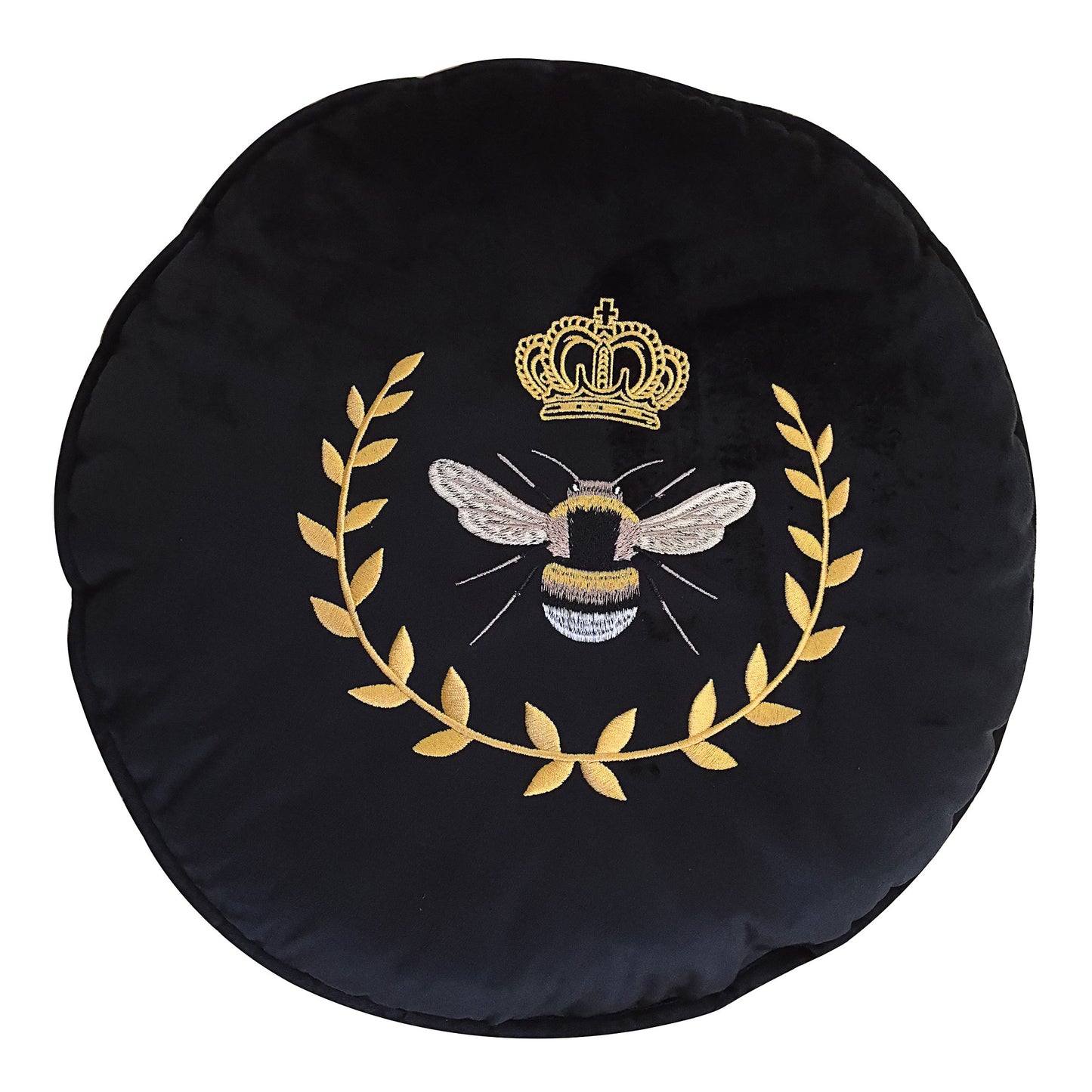 Bee Wreath Round Cushion