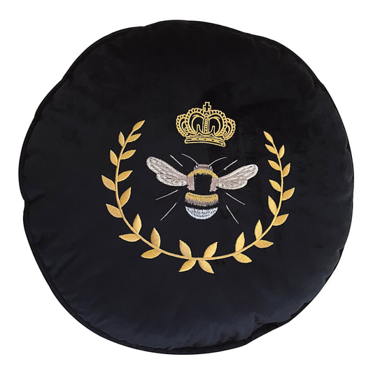 Bee Wreath Round Cushion