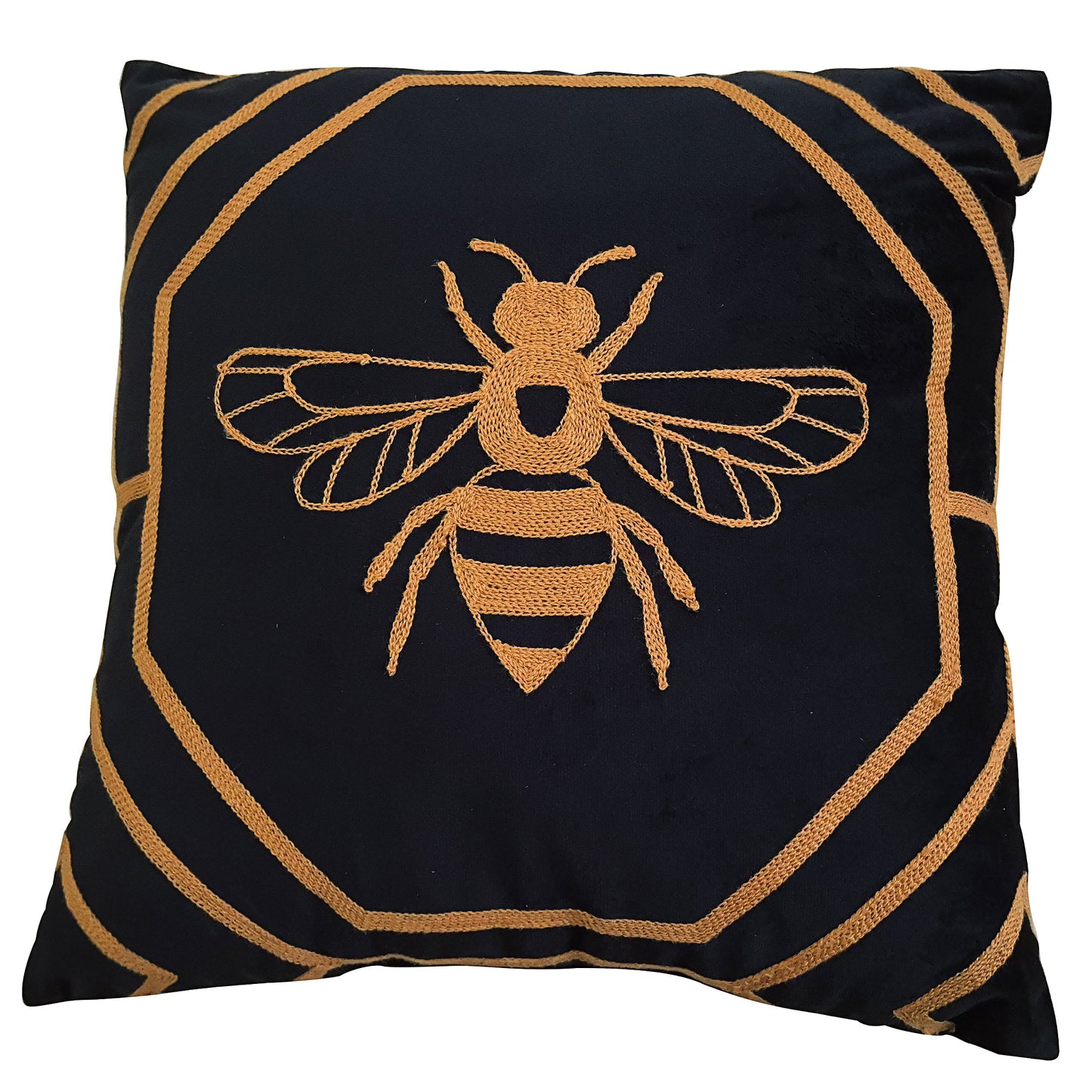 Bee Honeycomb Square Cushion