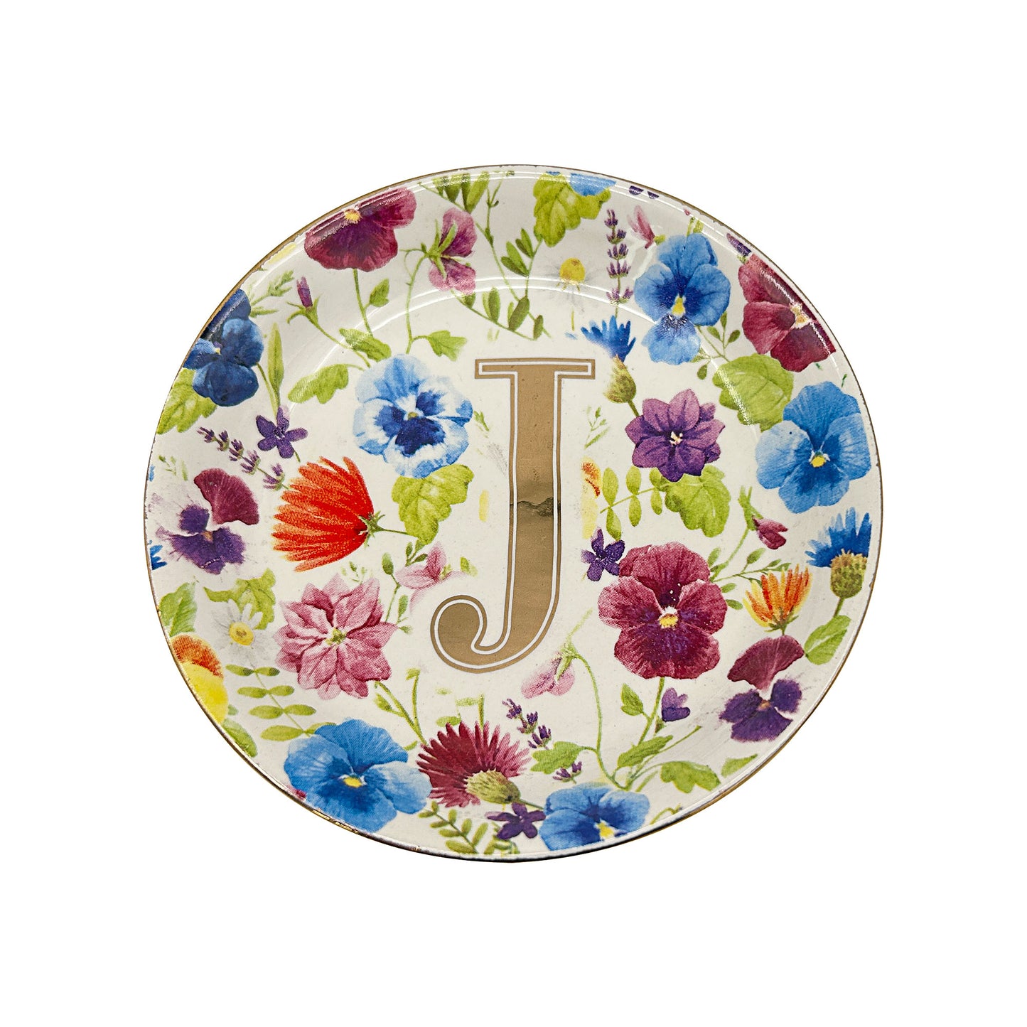 Garden Round Monogram Dish Assorted