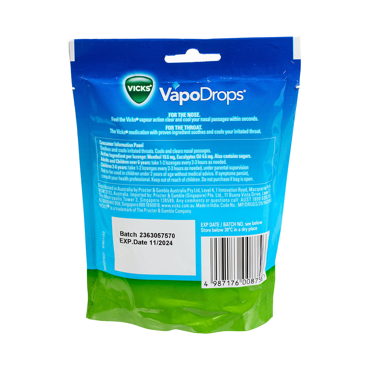 Vicks Vapo Drops Original Menthol 14pk