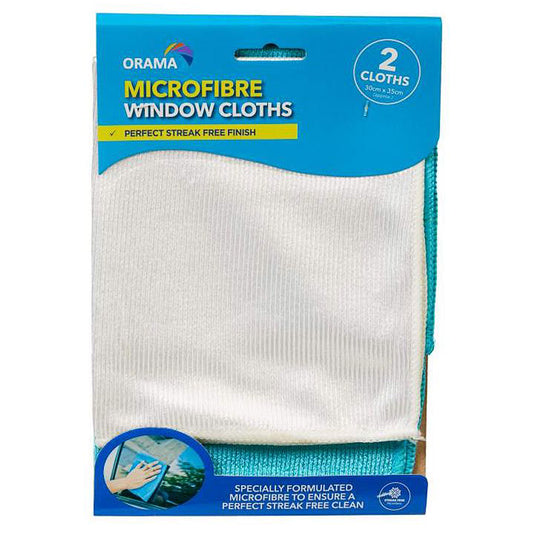 Orama Glass And Window Cloths 2pk