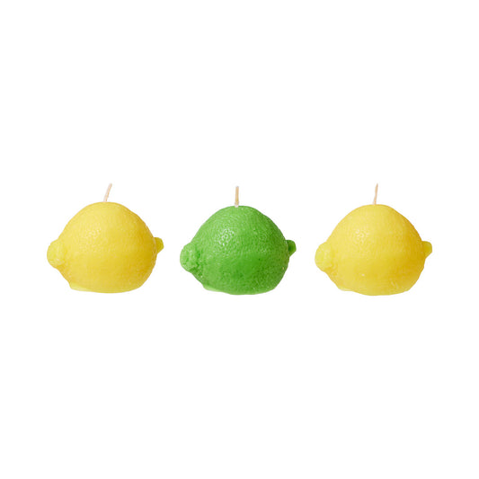 Citrus Moulded Candle 3pk