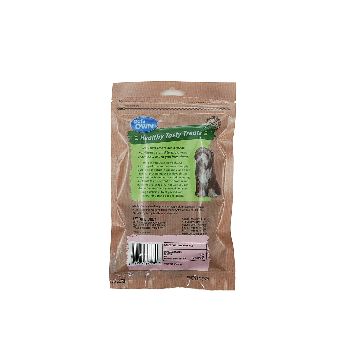 Pets Own Pork Twists 4 Pack