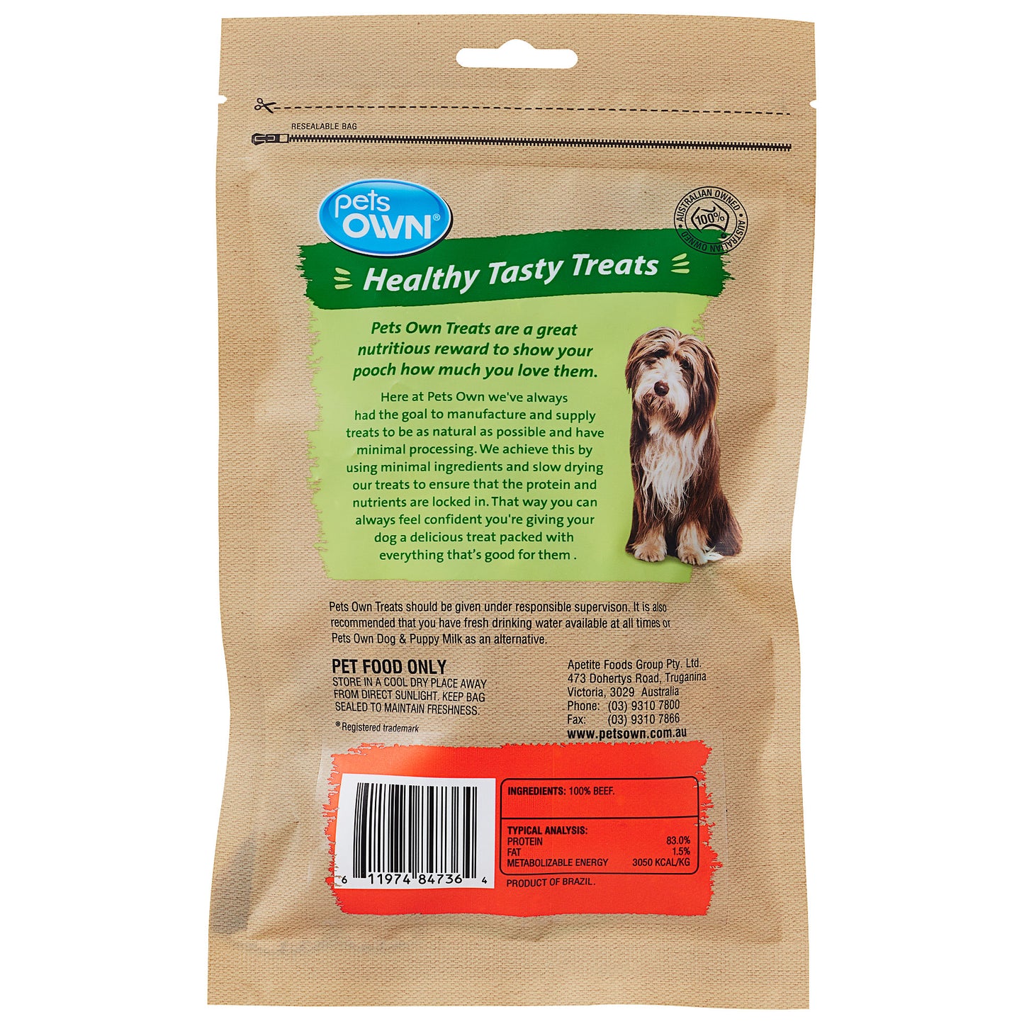 Pets Own Bully Bites 135g