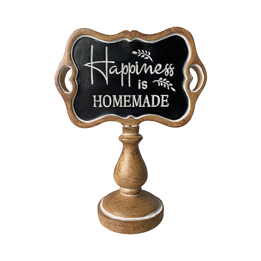 Tabletop Plaque Happiness Is Homemade