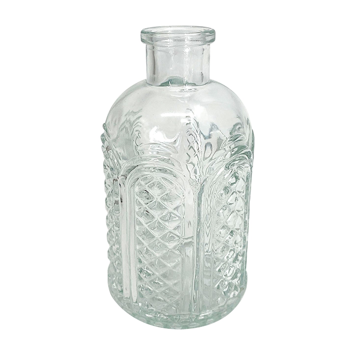 Arch Deco Bud Vase Clear/Smoke