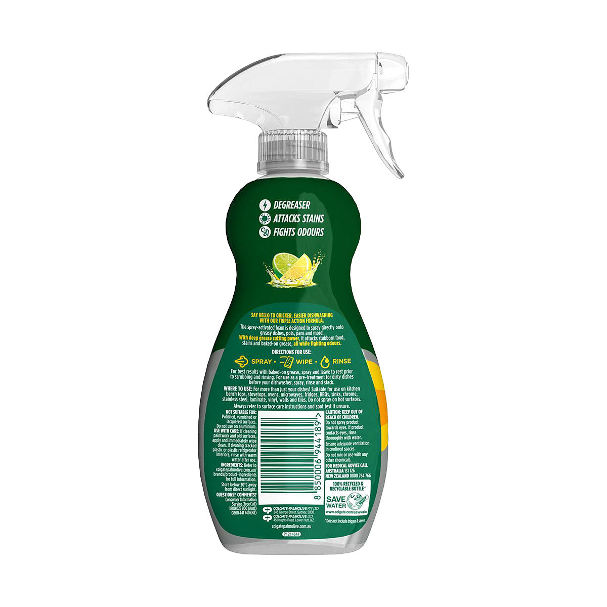 Palmolive Dishwashing Power Spray Lemon 375mL