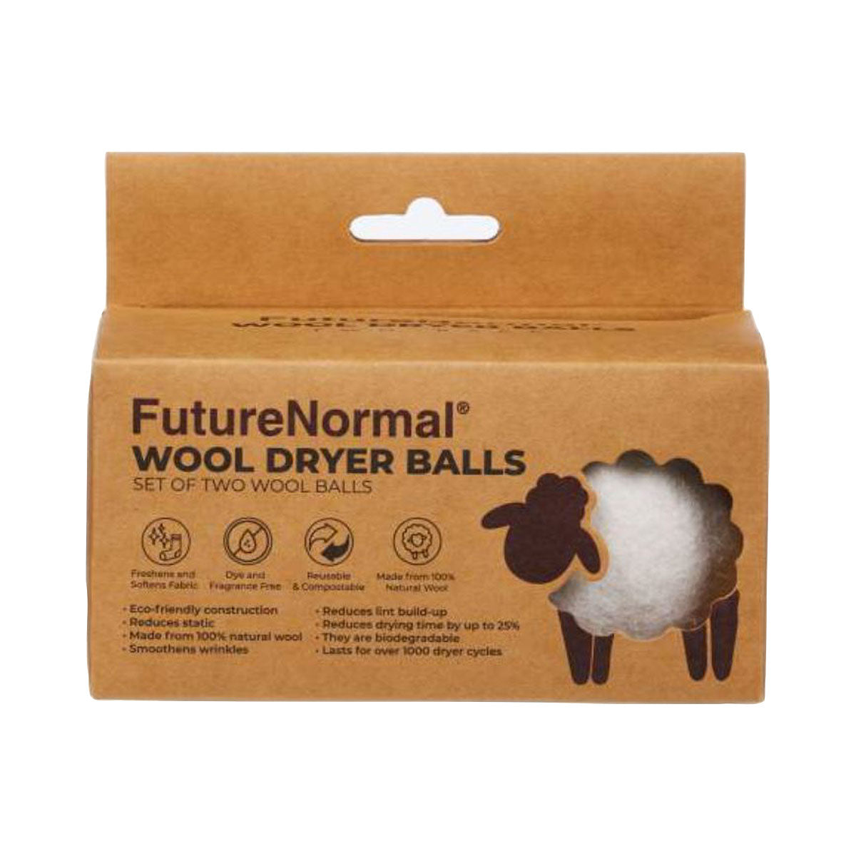 FutureNormal Wool Dryer Balls 2pk