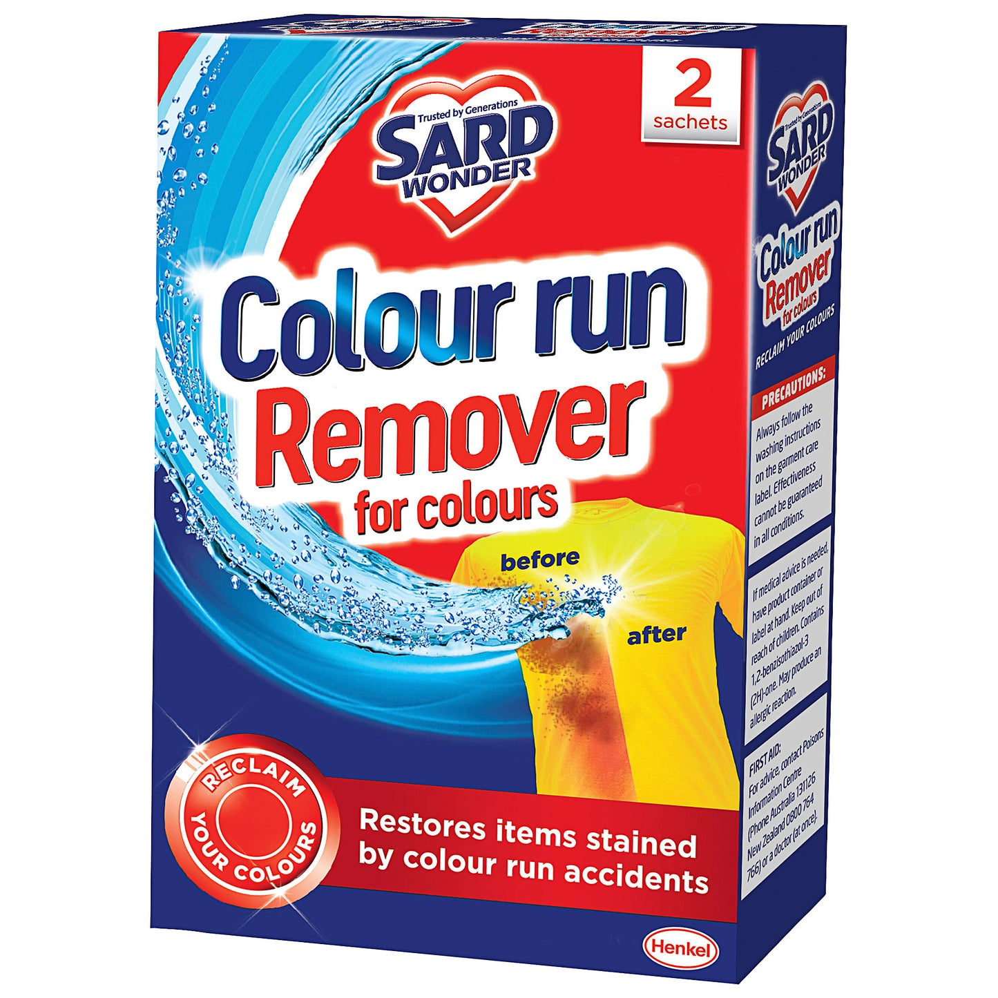 Sard Colour Run Remover For Colours 2pk