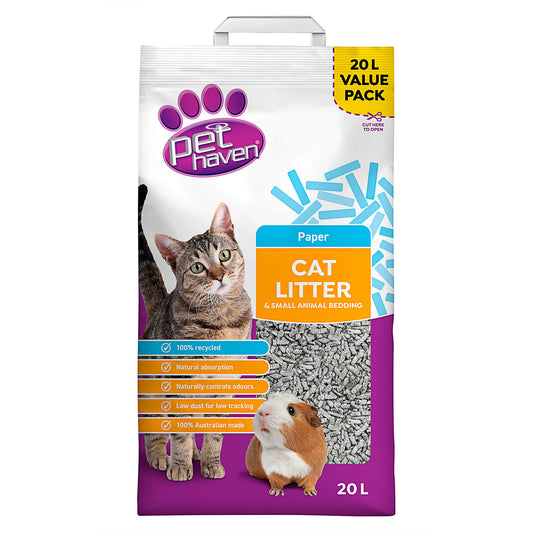Pet Haven Paper Cat Litter 20L