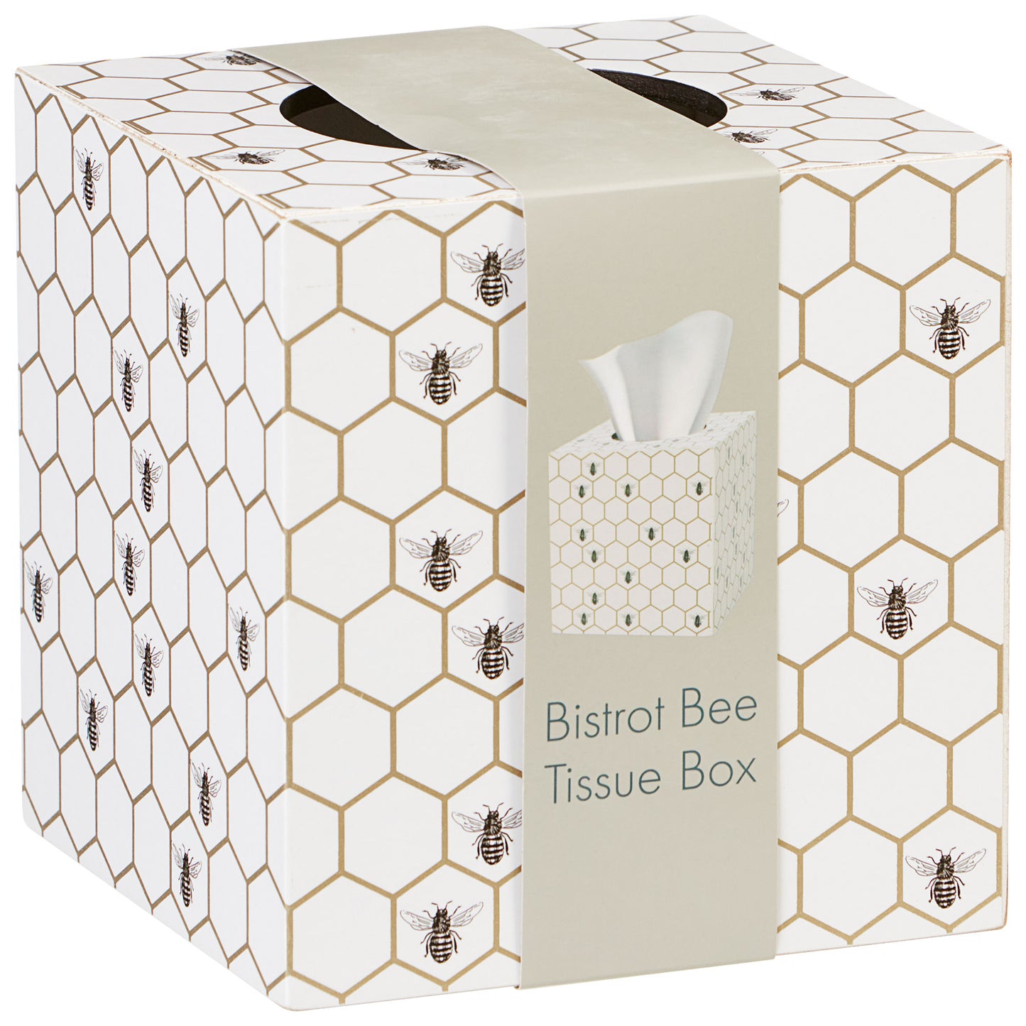 Let It Bee Square Tissue Box