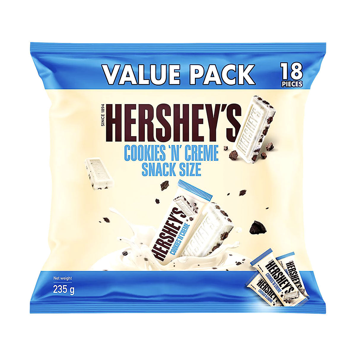Hersheys Cookies & Cream Snack Size 235g