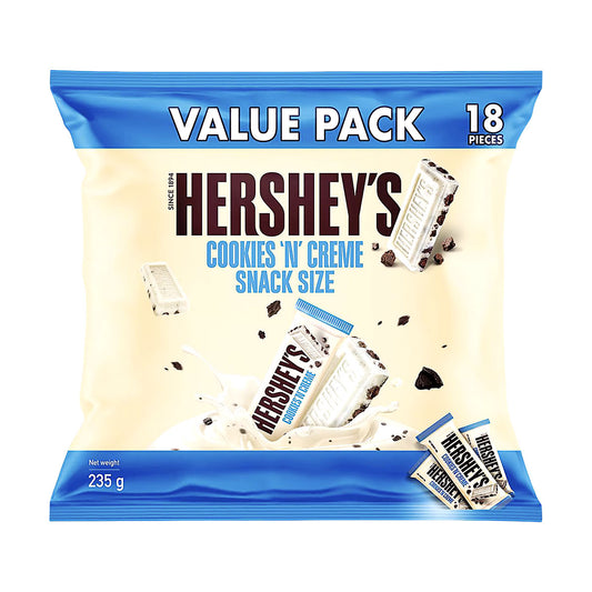 Hersheys Cookies & Cream Snack Size 235g