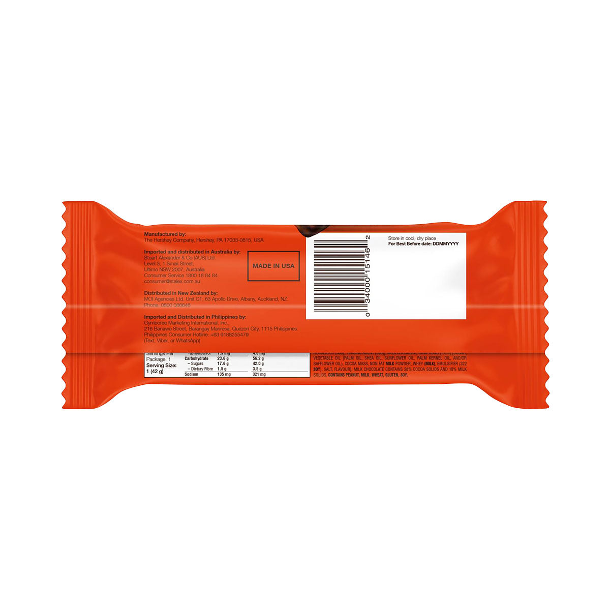 Reese's Sticks Chocolate Bar 42g