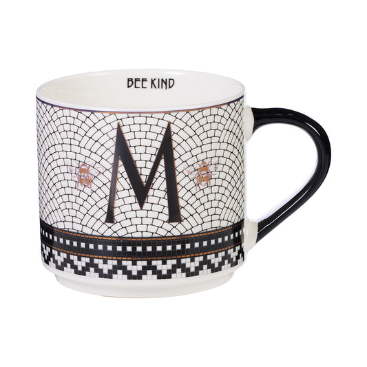 Bistro Bee Monogram Mug 370mL M/J/A