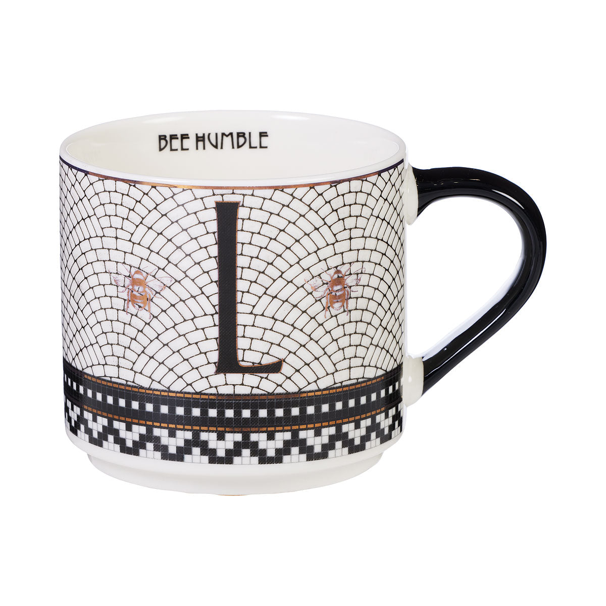 Bistro Bee Monogram Mug 370mL S/C/L