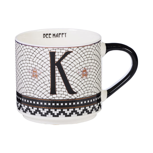 Bistro Bee Monogram Mug 370mL K/H/N