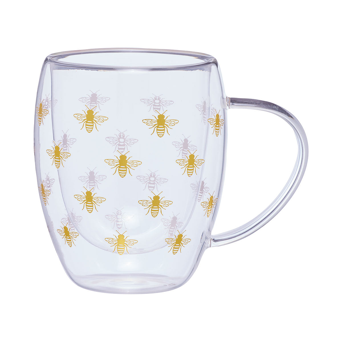 Bee Life Double-Walled Mug 2pk Assorted