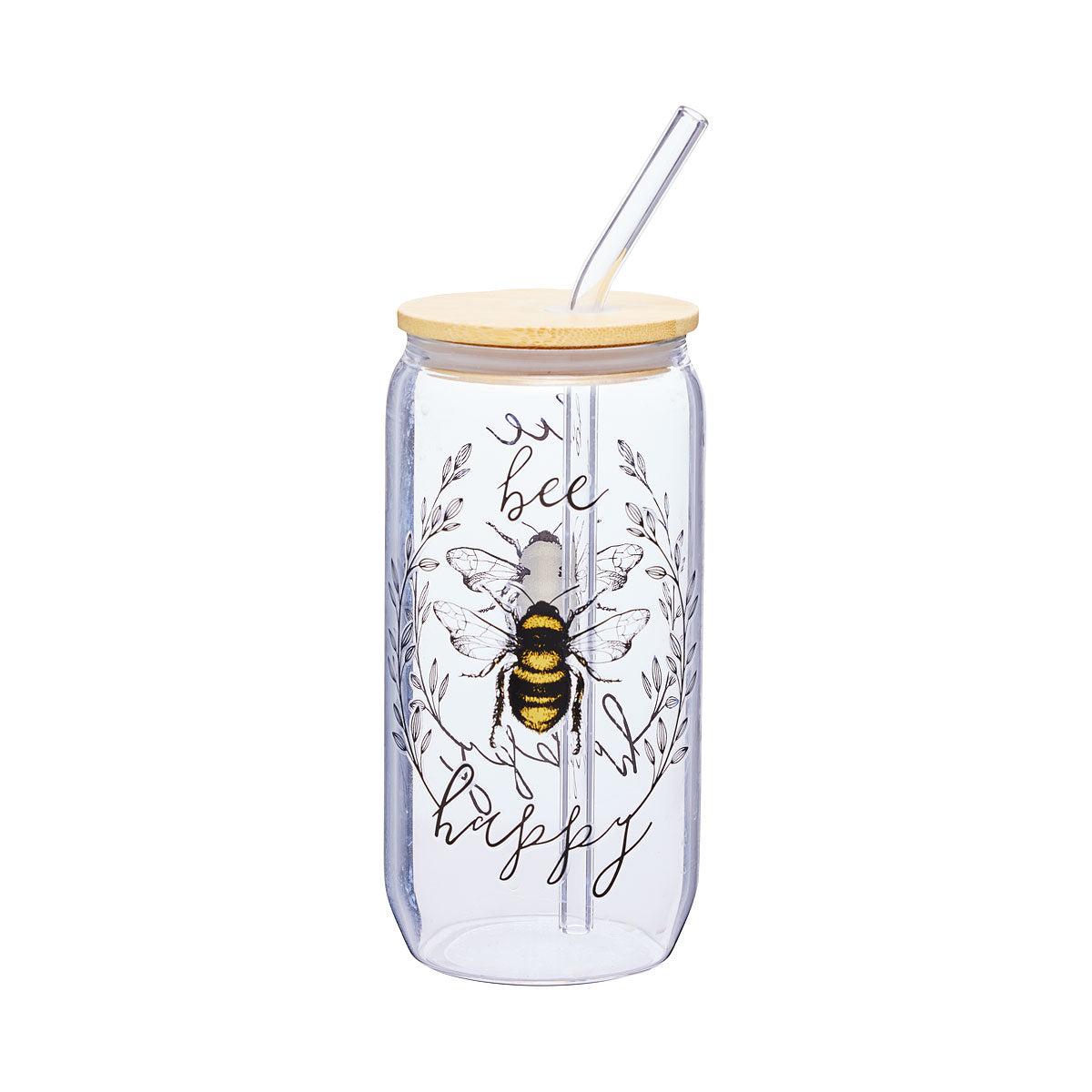 Bee Life Glass Smoothie Cup Assorted