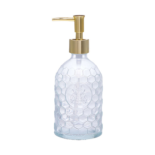 Glass Beehive Soap Dispenser Assorted
