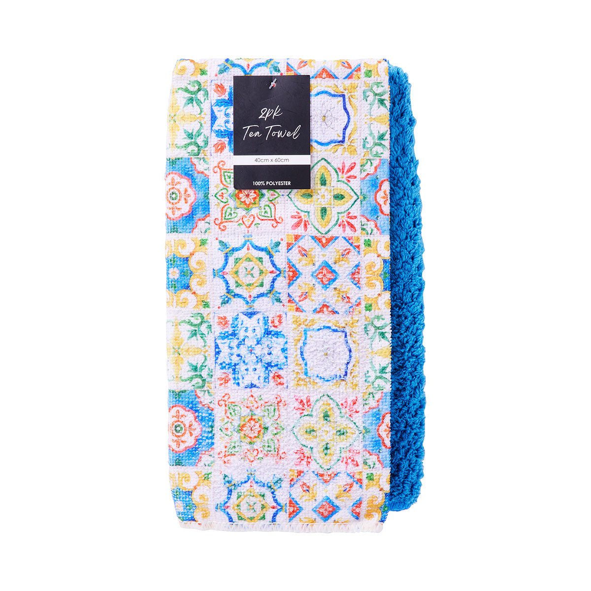 Porto Printed Tea Towel 2pk