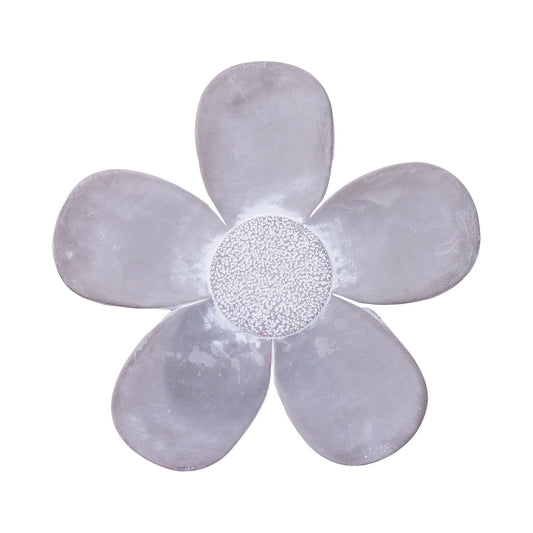 Concrete Grey Flower Stepping Stone