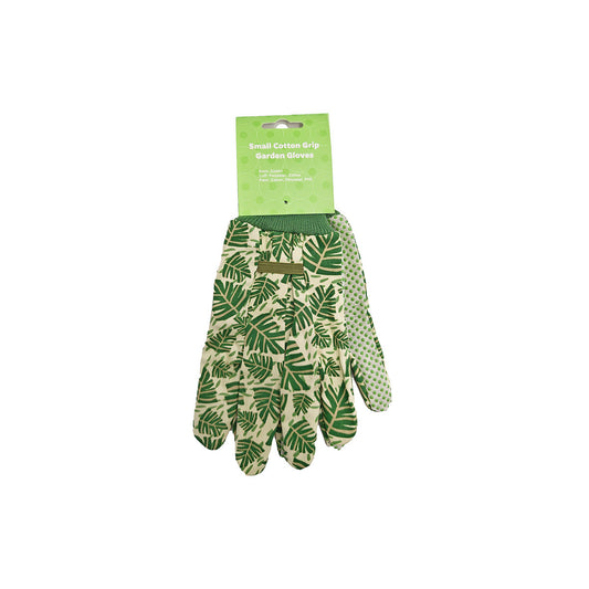 Cotton Grip Garden Gloves Small Assorted