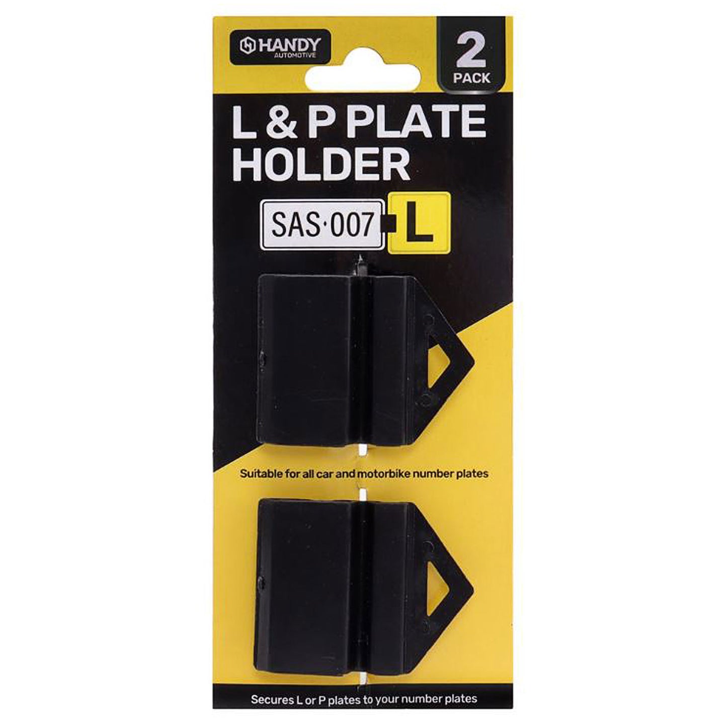 Handy Auto L & P Plate Holder 2pk