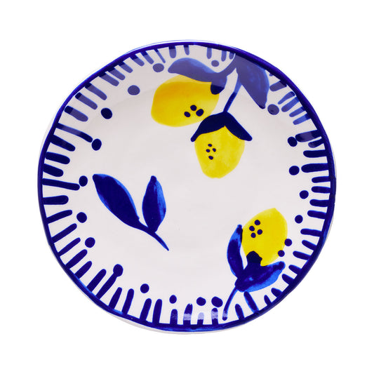 Painted Lemons Cake Plate Assorted