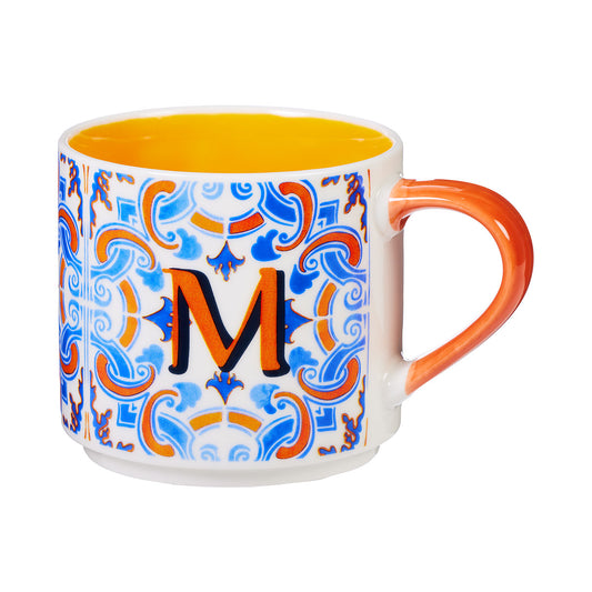 Porto Tile Monogram Mug 370mL M/J/A