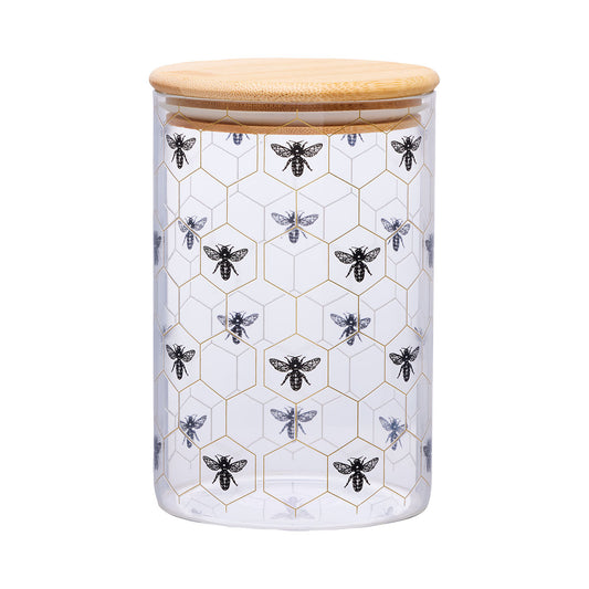 Bistro Bee Glass Canister Assorted