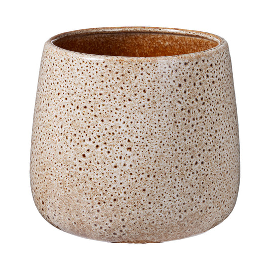 Ceramic Glazed Pot Assorted 18X16cm