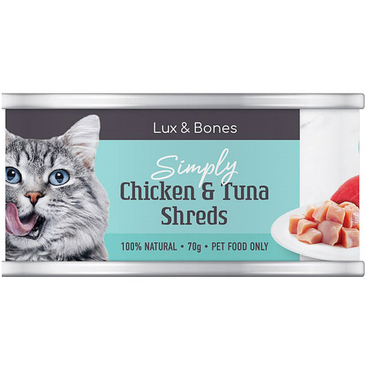 Lux & Bones Chicken & Tuna Shreds 70g
