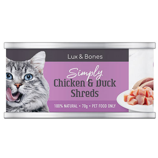 Lux & Bones Chicken & Duck Shreds 70g