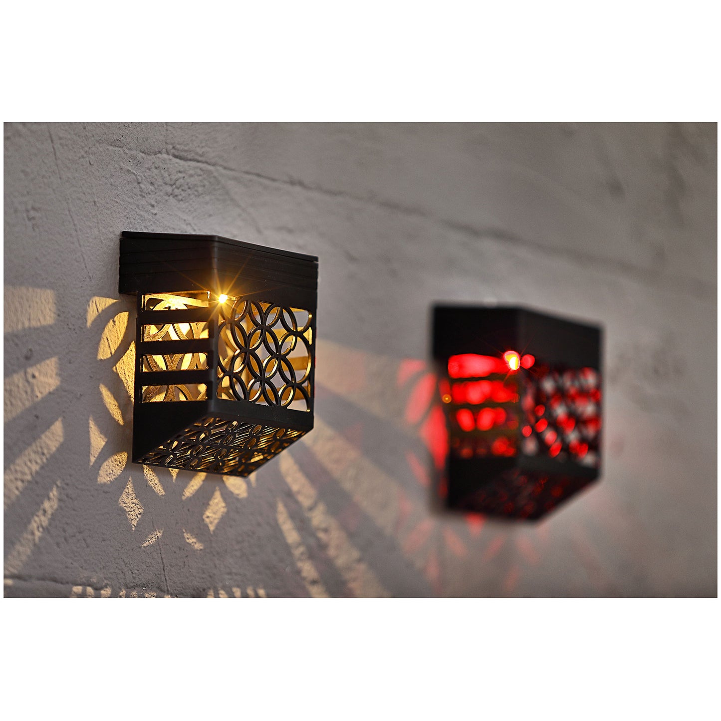 Solar Laser Cut Wall Light Sconce