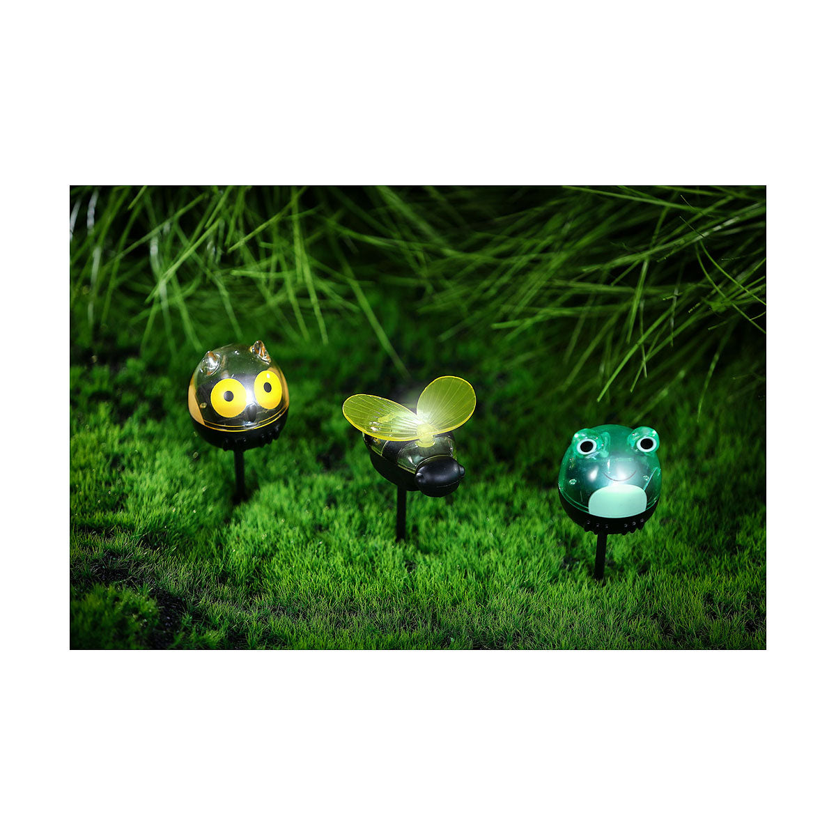 Solar Stick Bee/Owl/Frog
