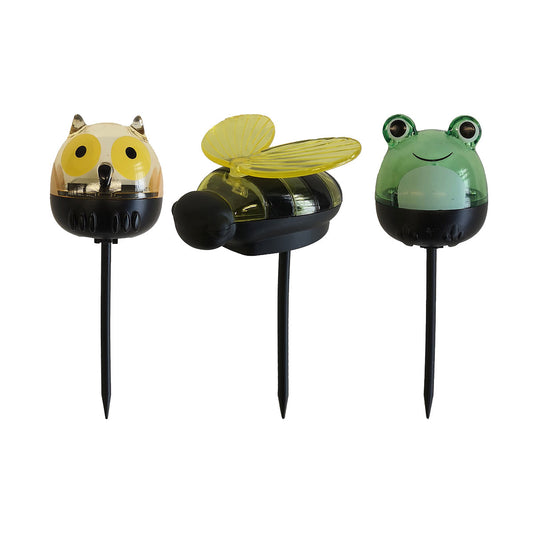 Solar Stick Bee/Owl/Frog
