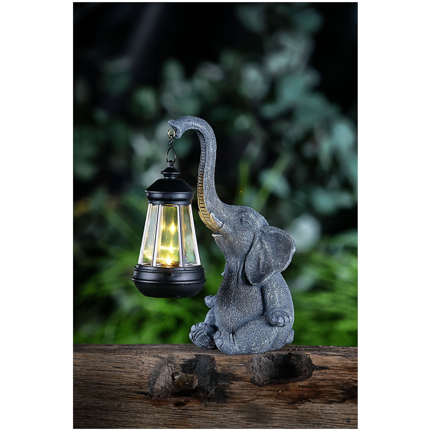 Solar Elephant With Lantern