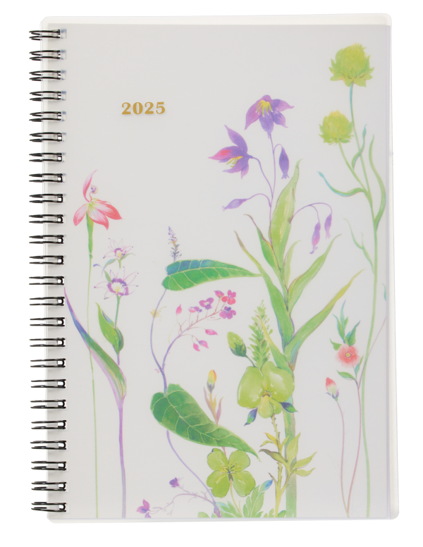 2025 Diary A5 Week to View Floral Stems