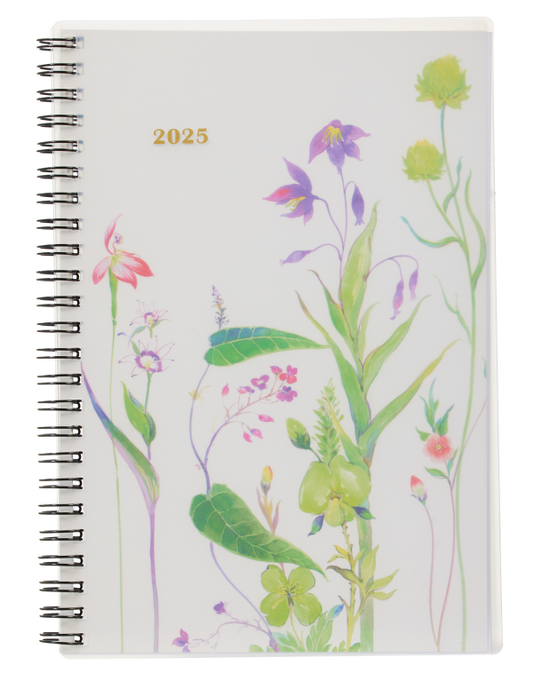 2025 Diary A5 Week to View Floral Stems