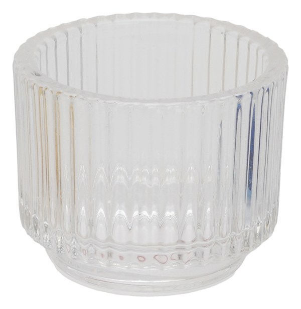 Pressed Glass Tealight Holder Assorted