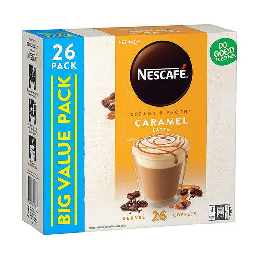 Nescafe Coffee Sachets Caramel 26pk
