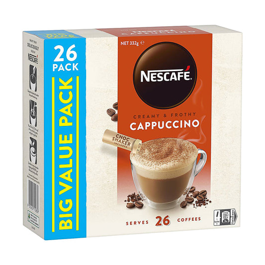 Nescafe Coffee Sachets Cappucino 26pk