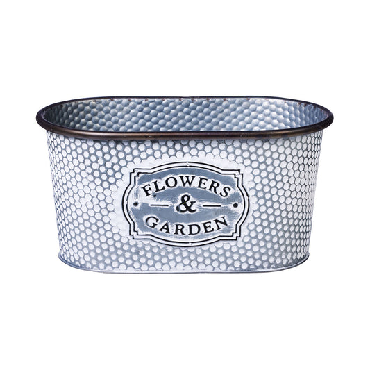 Metal Pot Rectangle Tin 30x17x15cm