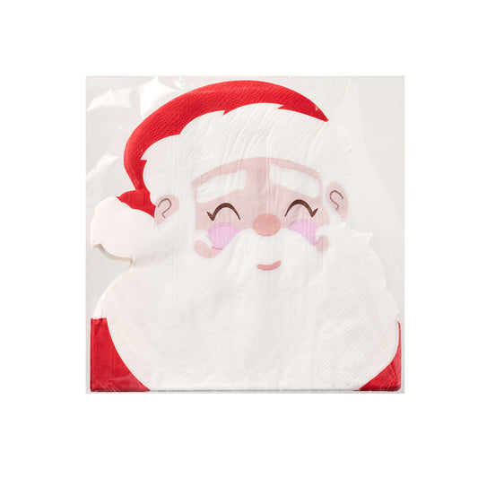 Christmas Napkin Shaped 20pk