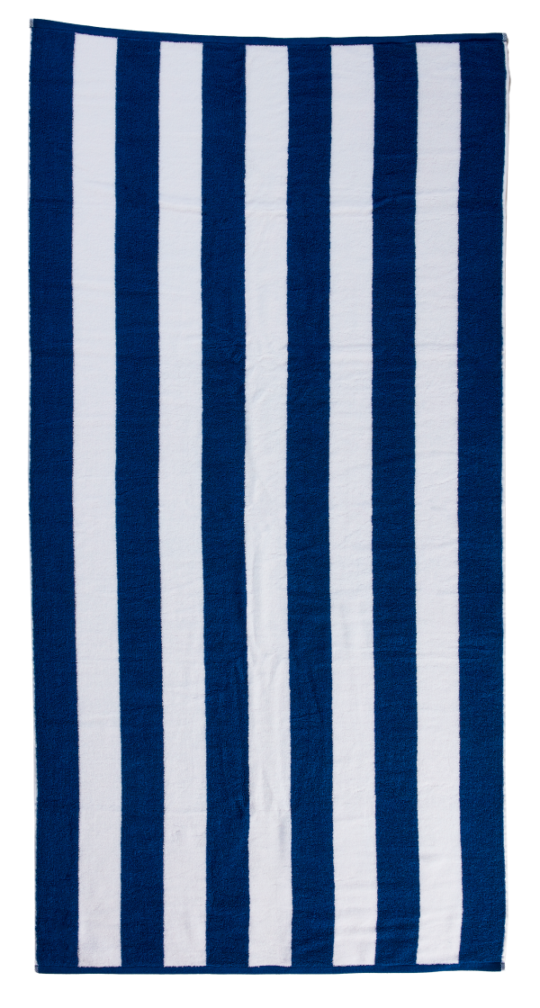 Stripe Beach Towel Blue 80x160cm