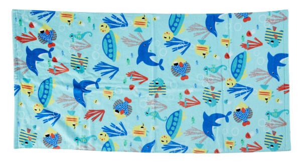 Kids' Velour Towel Seascape 60x120cm