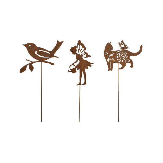 Rusty Copper Stake 40cm Assorted